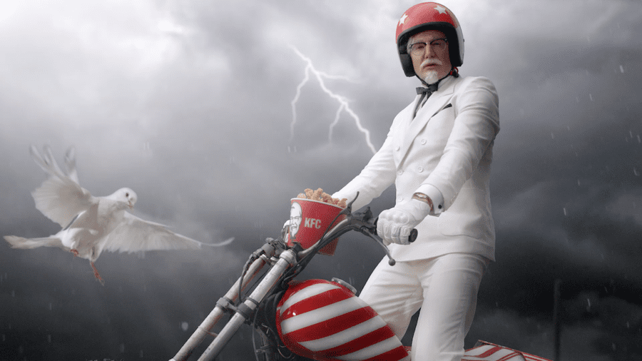 KFC présente le Colonel Sanders Packshotmag