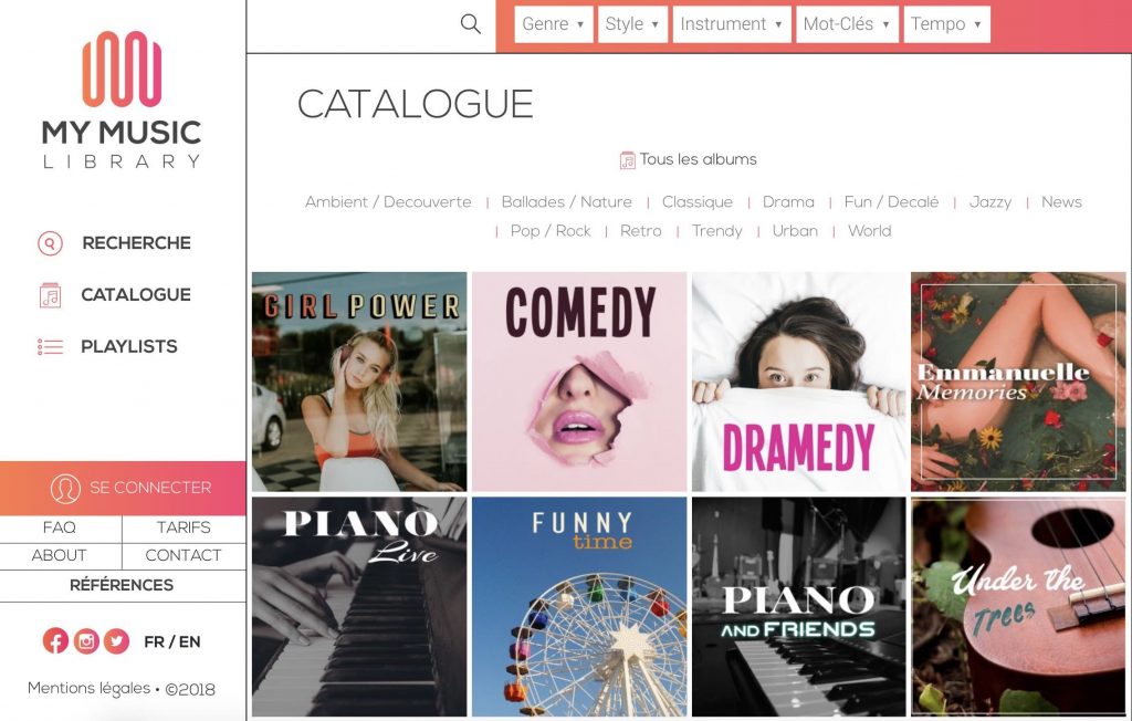 The Group met en ligne son catalogue d'illustration musicale avec My